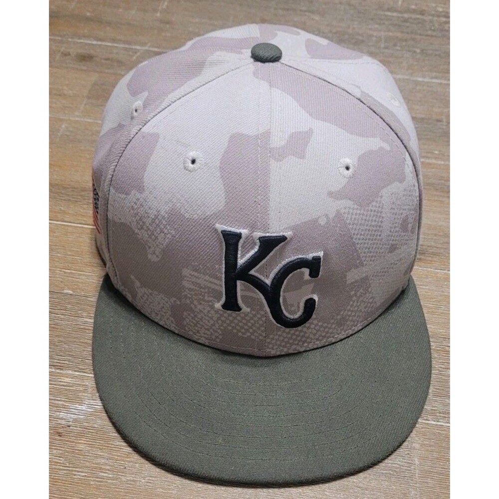 Kansas City Royals New Era 2025 Armed Forces Day 59Fifty Fitted Hat Cap  7 5/8